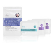 Skyn Face-Lift in-a-Bag skincare set with white resealable pouch and three small sachets.
