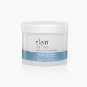 Skyn Iceland Nordic Skin Peel jar with white lid and blue label on frosted container.