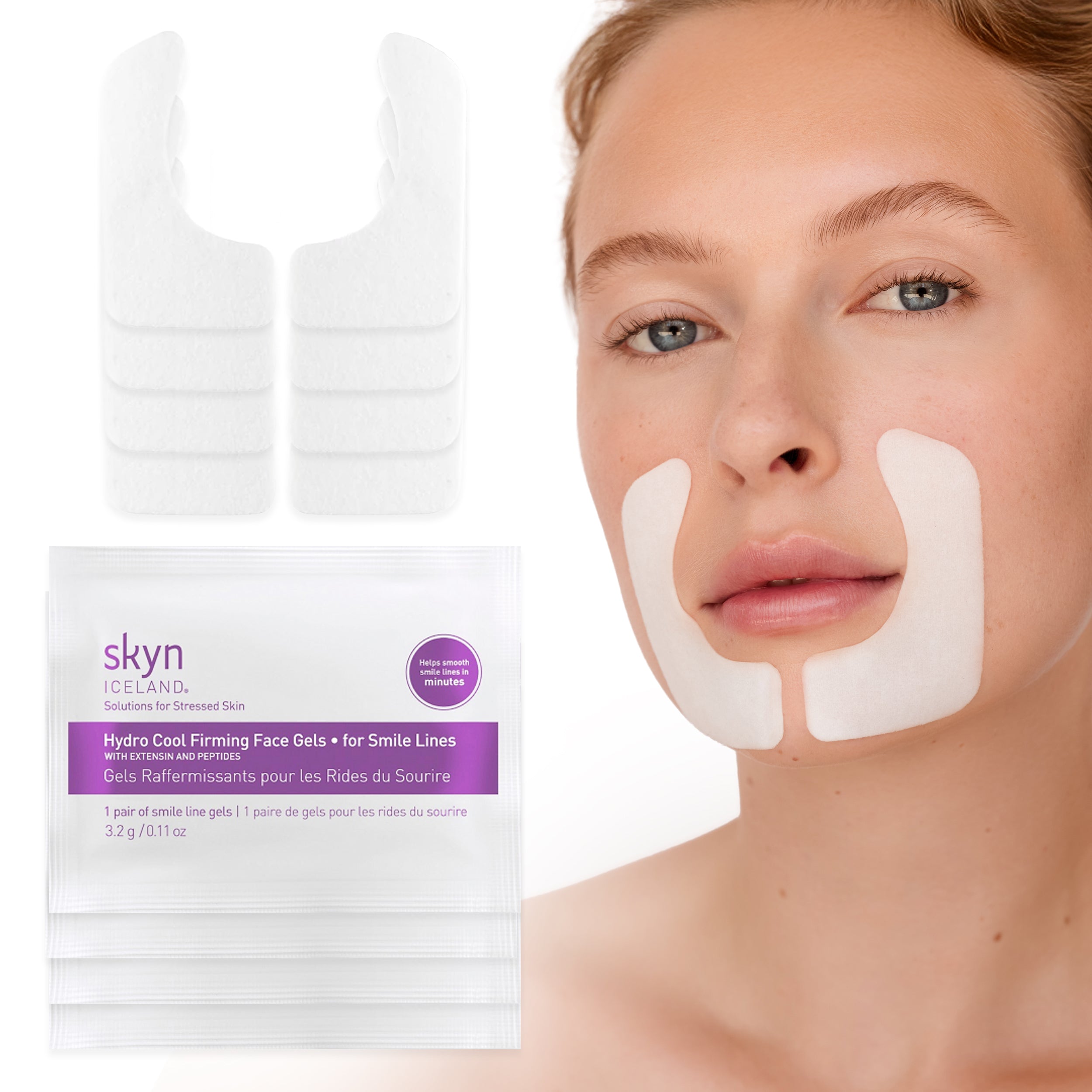 Hydro Cool Firming Face Gels - Smile Lines