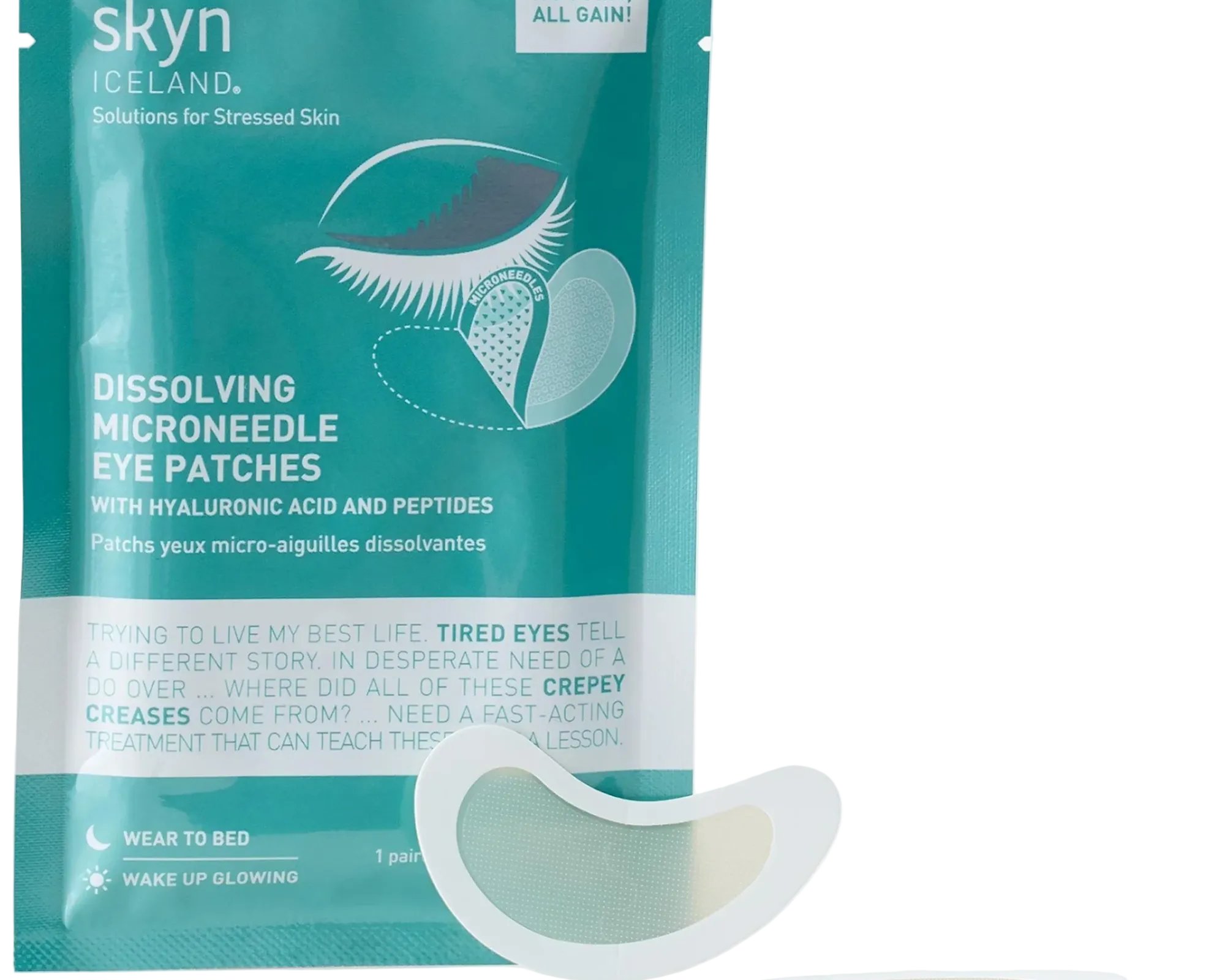 Dissolving Microneedle Eye Patches
