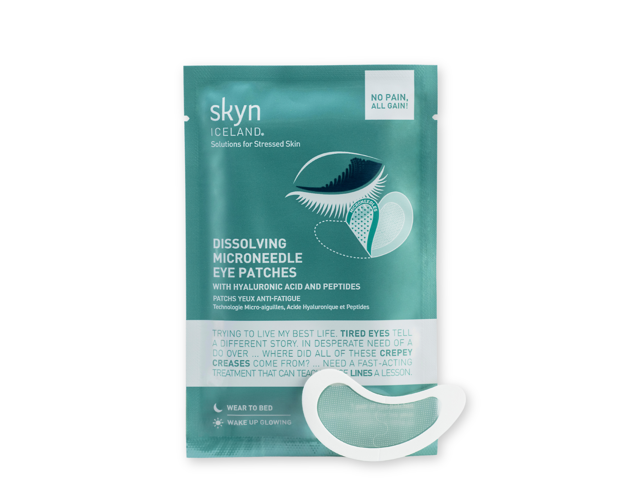 Dissolving Microneedle Eye Patches
