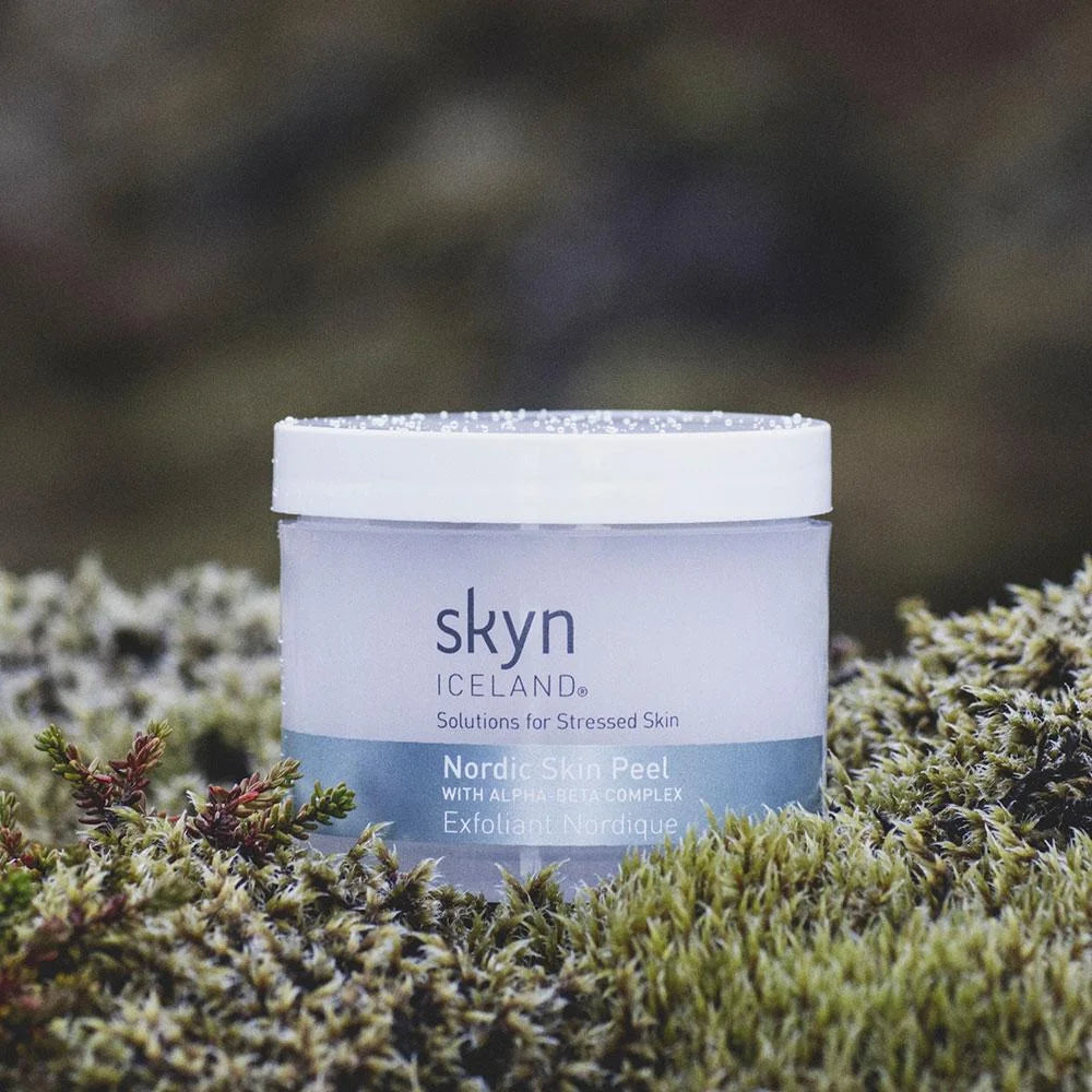 Nordic Skin Peel - Exfoliating peel treatment with a powerful blend of AHA and BHA acids, Icelandic glacial water, and antioxidants to brighten, smooth, and renew the skin’s texture for a radiant complexion - Skyn Iceland